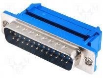 Conector Sub-D 25pin MACHO para Cable Plano