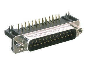 Conector Sub-D 25pin Macho Cto.Impreso Acodado  08.120/25