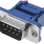 Conector Sub-D 9 Pin MACHO Cable Plano