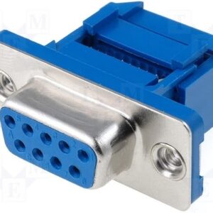Conector Sub-D 9pin Hembra Cable Plano