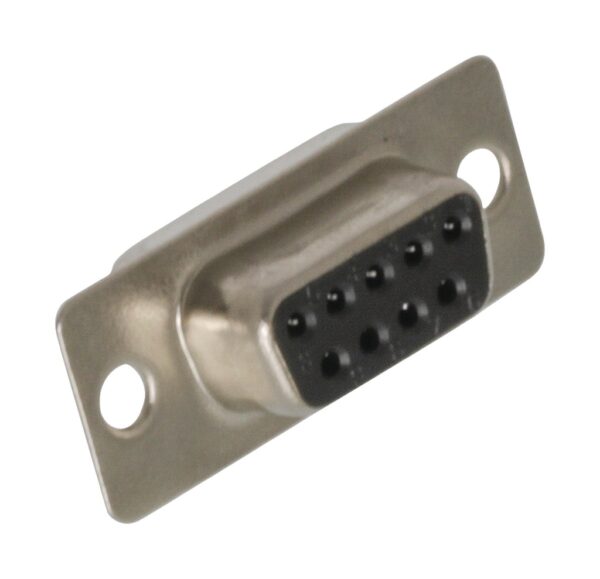 Conector Sub-D 9pin Hembra Soldar Recto