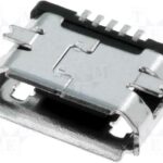 Conector MicroUSB B Hembra 5pin raster 0,65mm