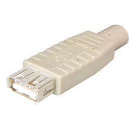 Conector USB A hembra para soldar