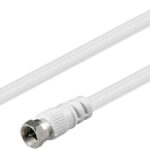 Cable Antena TV Macho a F Macho 1,5m BLANCO GOOBAY