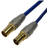 Cable Antena TV Macho-Hembra  2m Recto HQ