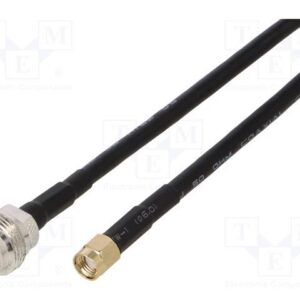 Cable Conexion N Hembra a SMA-RP Macho 50Ω Negro