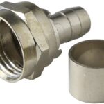 Conector F Macho Crimpar para cable RG58