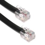 Cable Telefono RJ11 6P4C Negro 3m