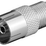 Adaptador F Hembra a TV Hembra 9,5mm  FC-028