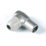 Conector Antena TV Hembra Acodado Blindado TELEVES