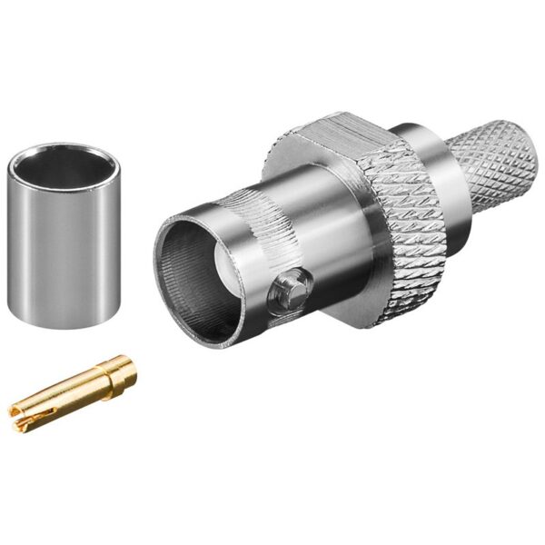Conector BNC Hembra CRIMPAR RG59  BNC-110