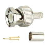 Conector BNC Macho CRIMPAR cable RG174  19.200/174