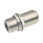 Adaptador F Doble Hembra con tuerca para Panel o Chasis K14910