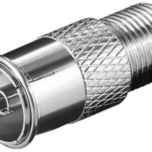 Adaptador F Hembra a TV Hembra 9,5mm a Presion