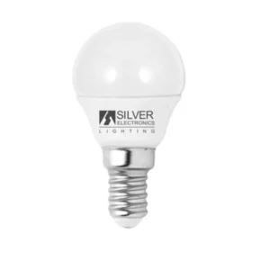 Bombilla LED E14 5W 4000K Esférica SILVER