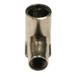 Conector F acodado metalico