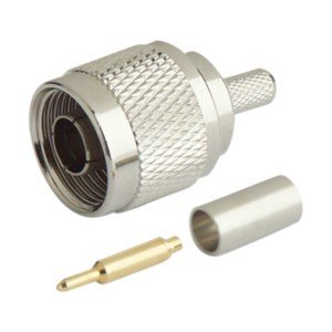 Conector N Macho para Cable RG58 CRIMPAR