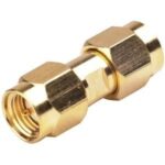 Adaptador SMA Macho a SMA Macho Dorado