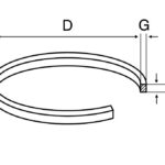 Correa Cuadrada 75x1x1mm