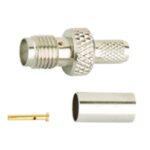 Conector SMA Hembra RG58 CRIMPAR recto pin Dorado