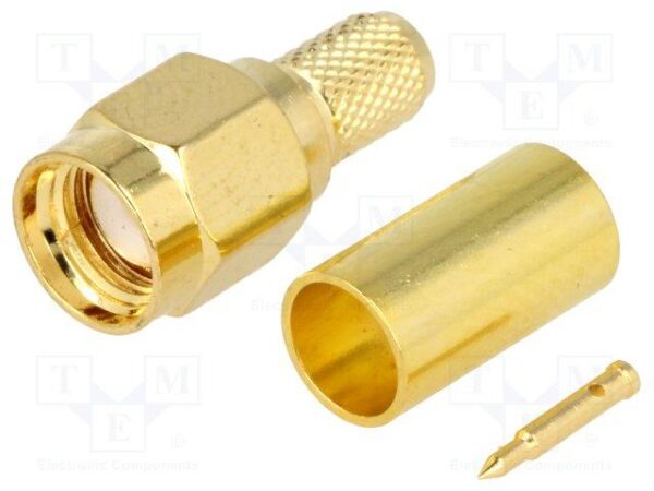 Conector SMA Macho RG58 CRIMPAR pin central macho