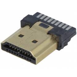 Conector HDMI 19pin gold Flash sin carcasa
