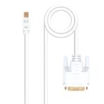 Cable MiniDisplayPort a DVI BLANCO 5m