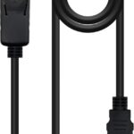 Cable DisplayPort a HDMI NEGRO 0,5m NANOCABLE
