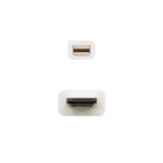 Cable MiniDisplayPort a HDMI BLANCO 5m