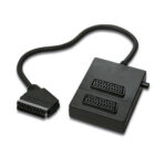 Cable EURO Macho a 2 EURO Hembra Con Conmutador