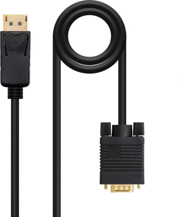 Cable DisplayPort a VGA NEGRO 5m NANOCABLE