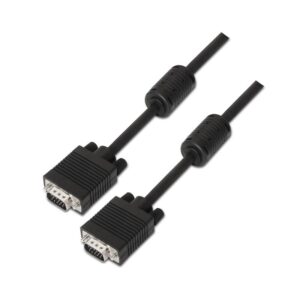 Cable SVGA Macho-Macho HDB15 con Ferrita  1m