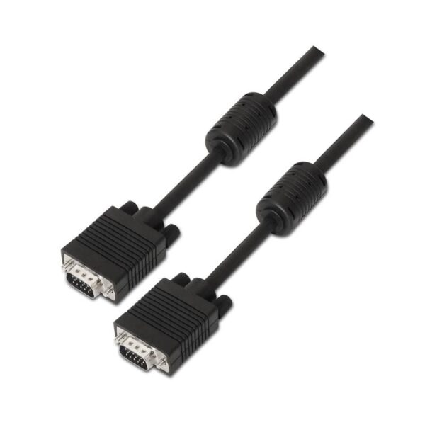 Cable SVGA Macho-Macho HDB15 con Ferrita  1m