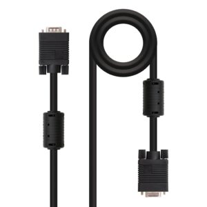 Cable VGA Monitor Macho-Hembra Ferrita  1,8m