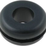 Goma pasahilos negra 9,5mm exter. 6,3mm orific