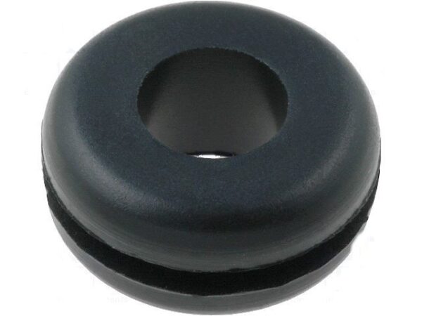 Goma pasahilos negra 9,5mm exter. 6,3mm orific