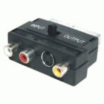 Adaptador Euro Macho a 3RCA MiniDin4P Conmutador