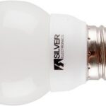 Bombilla Bajo Consumo E27 9W 4200K ESFERICA SILVER
