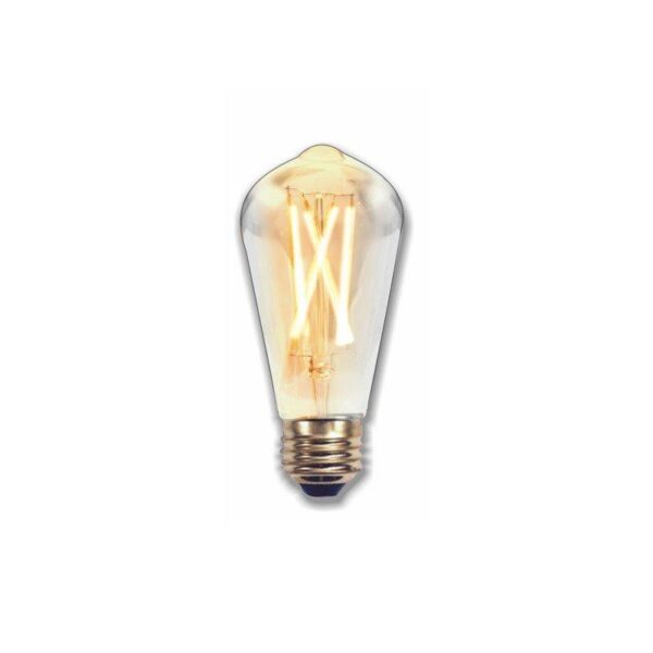 Bombilla E27 2W 2200K PERA FILAMENTO EDISON SILVER