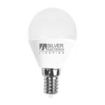 Bombilla LED E14 5W 3000K Esférica Silver