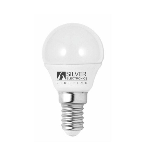 Bombilla LED E14 5W 6000K Esférica SILVER
