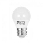 Bombilla LED E27 5W 6000K Esférica SILVER