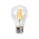 Bombilla LED E27 6W 3000K Estándar Filamento SILVER
