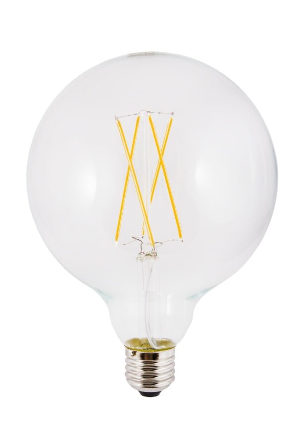 Bombilla LED E27 6W 3000K GLOBO Filamento SILVER