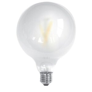Bombilla LED E27 6W 5000K GLOBO MATE Filamento SILVER
