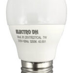 Bombilla LED E27 7W 6500K Esférica DH