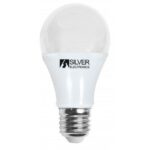 Bombilla LED E27 8W 5000K Estándar Regulable SILVER