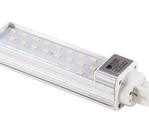 Bombilla LED PLC G24D 10W 5000K 2 pines SILVER