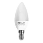 Bombilla LED VELA E14 6W 3000K SILVER