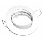 Aro Basculante Redondo Portalamparas GU10 BLANCO